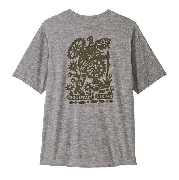 Polera Hombre Capilene Cool Daily Graphic Shirt-Lands  - Color: Gris