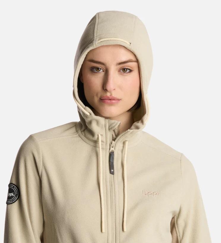 Miniatura Polerón Mujer Stripes Nano-F Full Zip Hoody  - Color: Beige