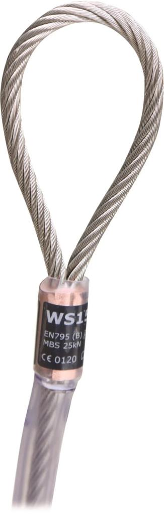 Anclaje Cable de acero 100 cm  -