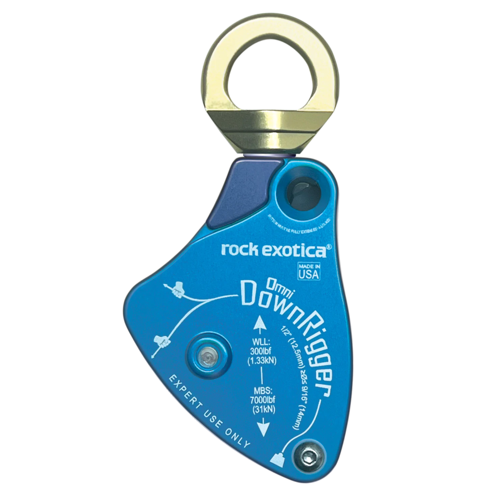 Asegurador para cargas de arborismo DOWNRIGGER friccion variable 14mm 31kN 