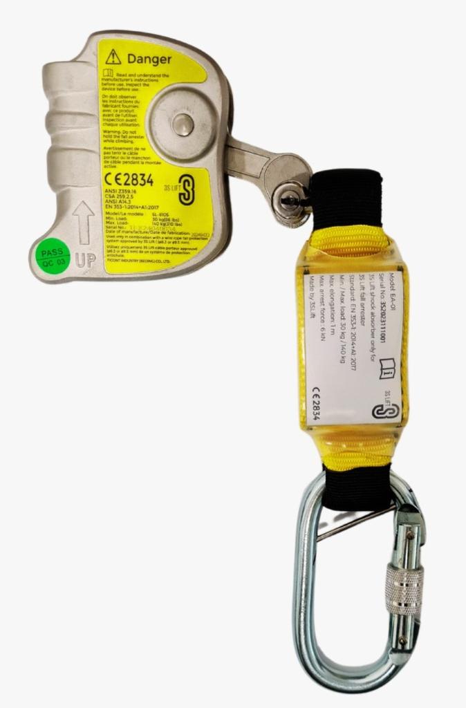 Deslizador Anticaída Para Cable De Acero SL-810S (8 a 9,5 mm)  -