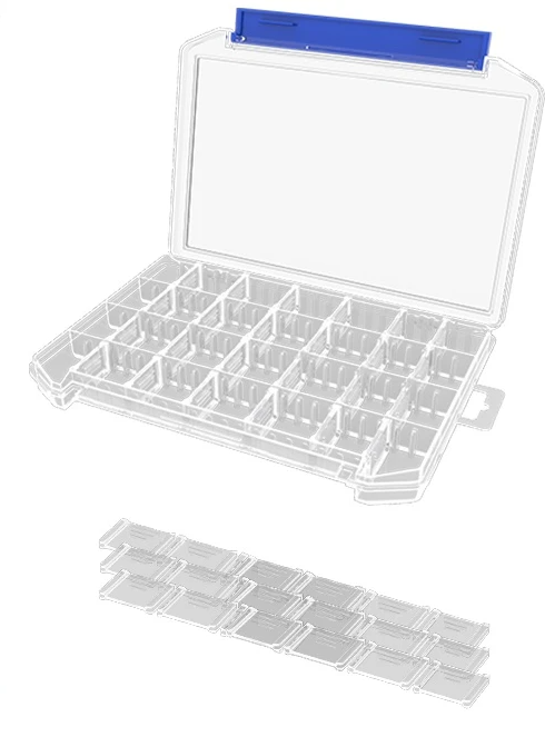 Caja de Señuelos Transparente 205X145X28 MM MB-J205B