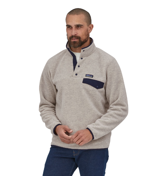 Miniatura Polar Hombre Lightweight Synchilla Snap-T Pullover - Color: Gris