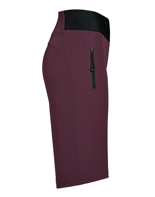 Short Mujer Carve Hiphugger De Bicicleta - Color: Burdeo