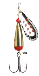 Spinner Falcon Claw Droppen #4 - Color: SRD PLATA/PTO ROJOS