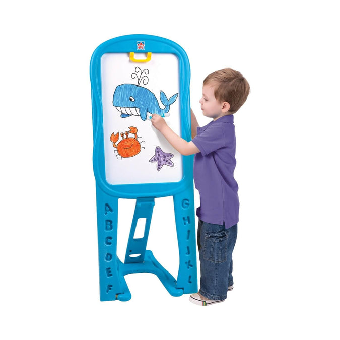 Pizarra Infantil Doble Cara Con Soporte 