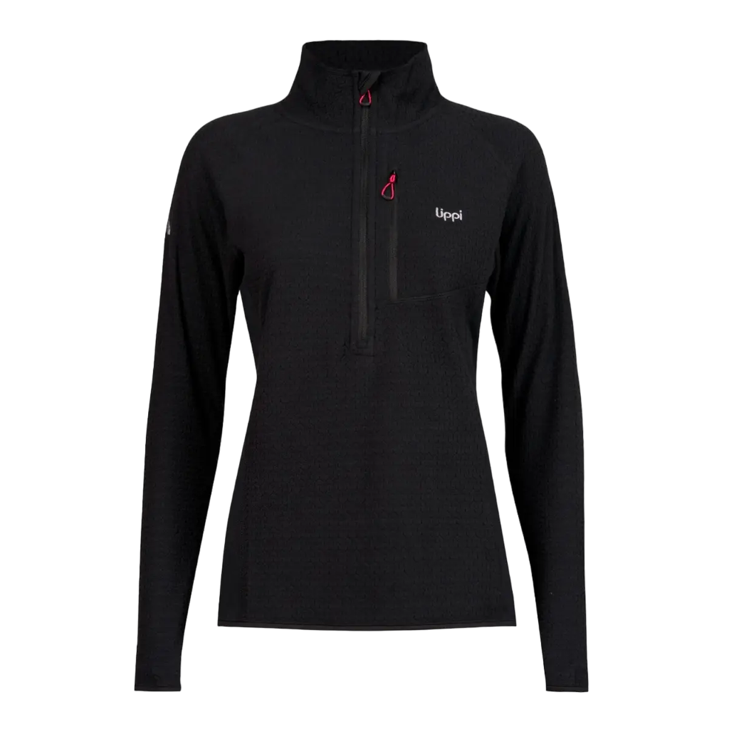 Poleron Mujer Jacaranda Mountain Nano-F 1/4 Zip - Color: Negro