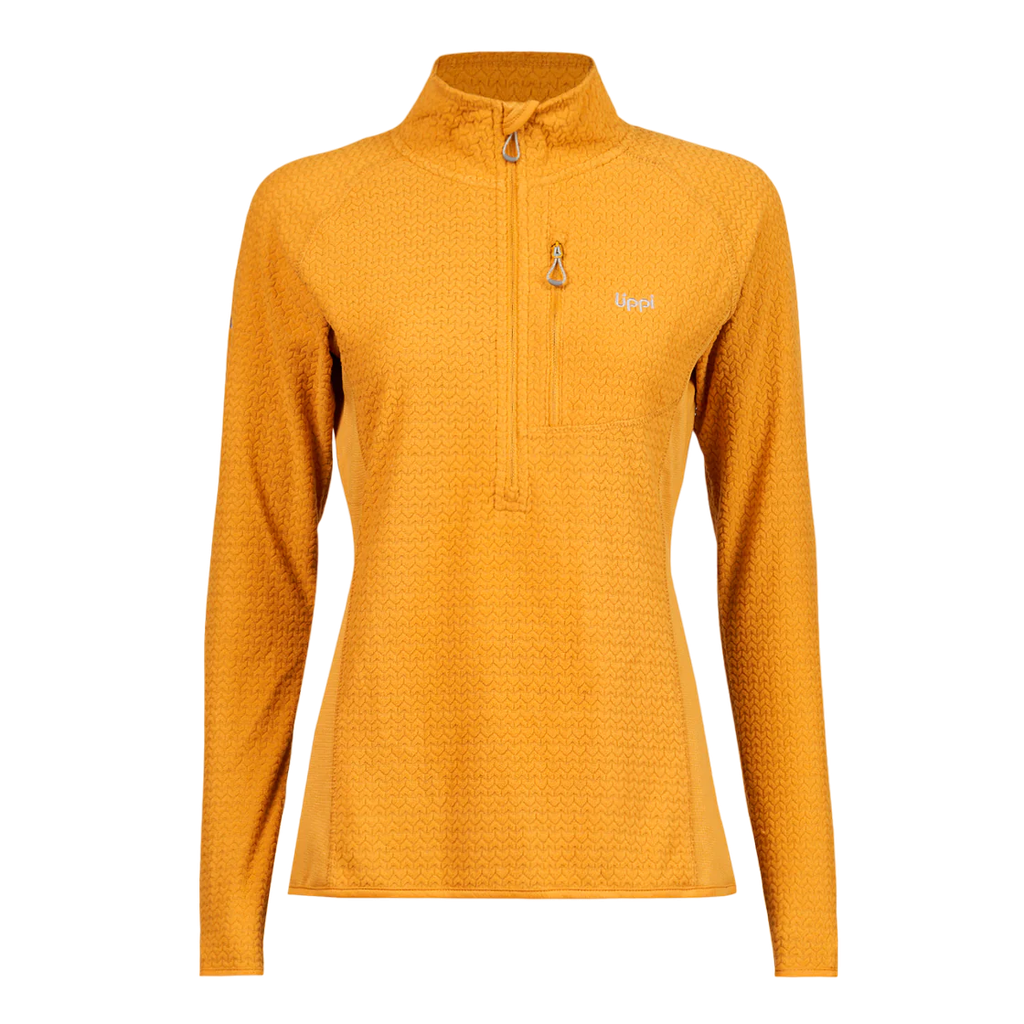 Miniatura Poleron Mujer Jacaranda Mountain Nano-F 1/4 Zip - Color: Mostaza