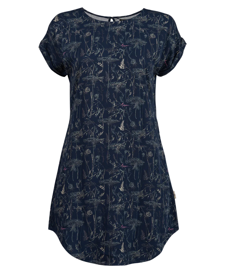 Vestido Mujer Sheer Dress Print - Color: Azul