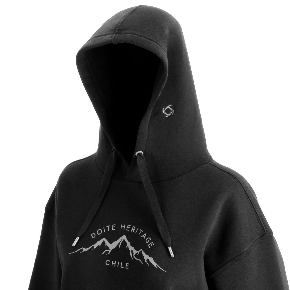 Miniatura Poleron Hobby Print Mujer Negro - Color: Negro