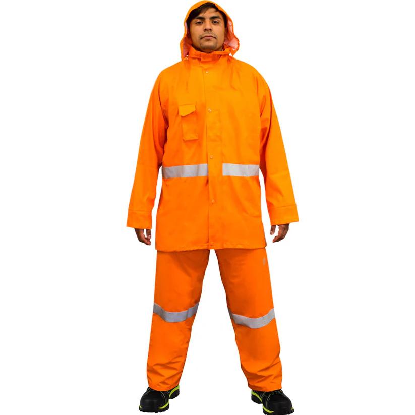 Traje Impermeable Pu  - Color: Naranjo