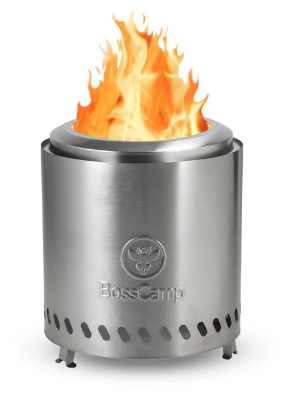 Brasero Sobremesa Sin Humo Fireboss Tabletop 22 cm Silver