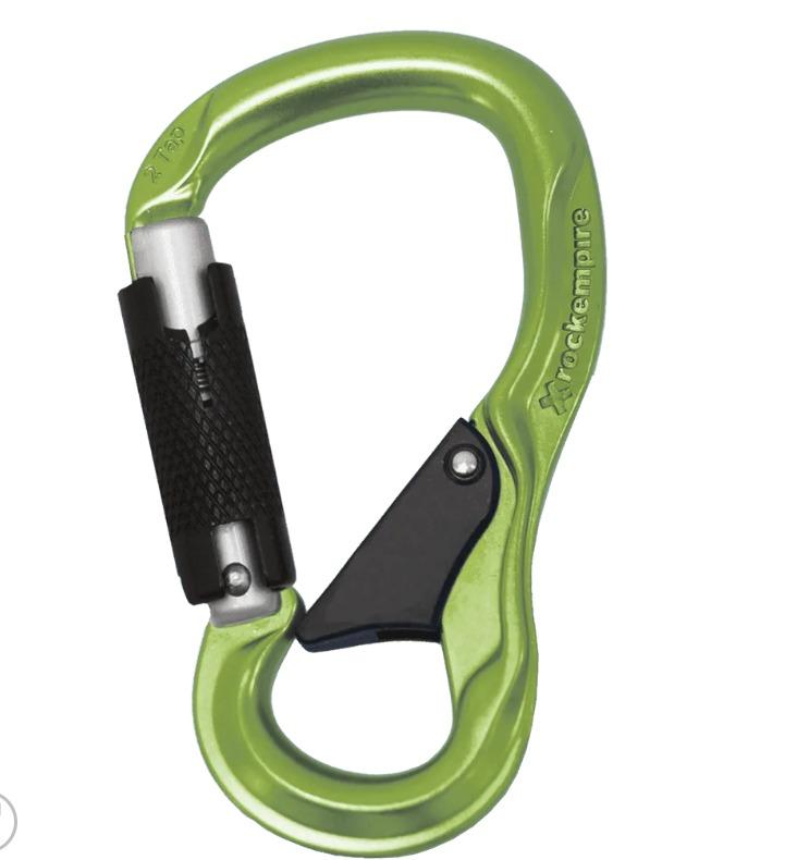 Mosquetón Aluminio HMS 2 Tiempos 24kN 2 TAP 2T  - Color: Verde