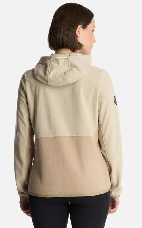 Polerón Mujer Stripes Nano-F Full Zip Hoody  - Color: Beige
