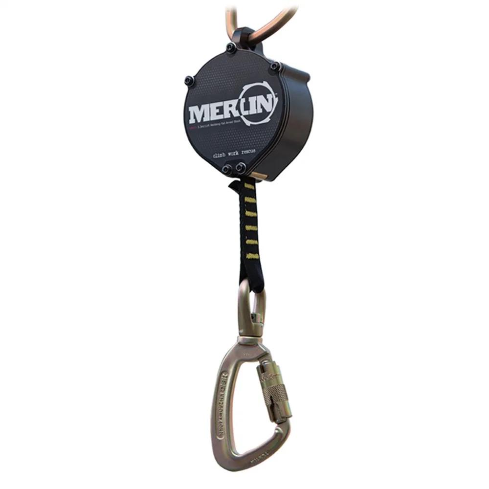 Retráctil Anticaída de cinta 3.3 mts MERLIN - Color: Negro