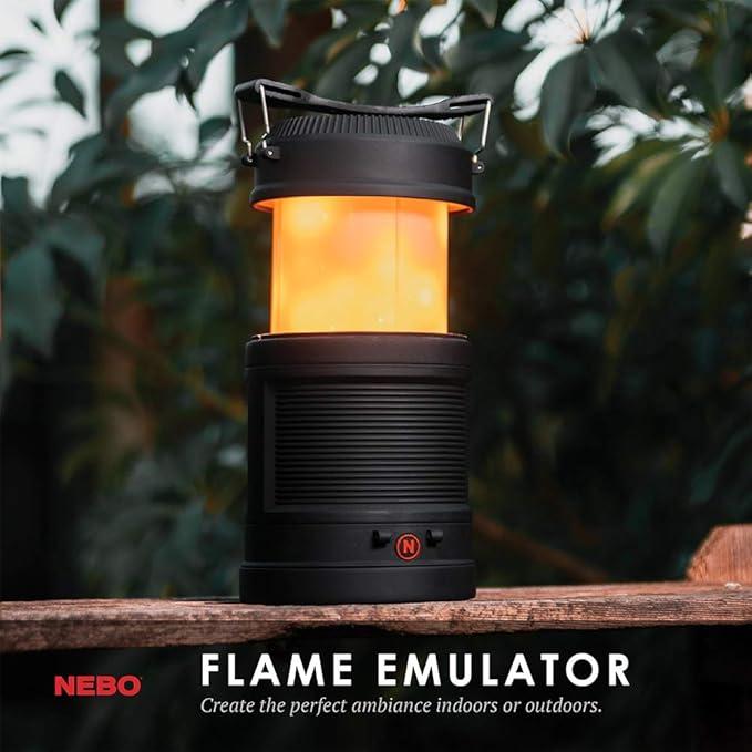 Linterna/Lámpara De Camping Poppy 300 Lúmenes - Color: Negro