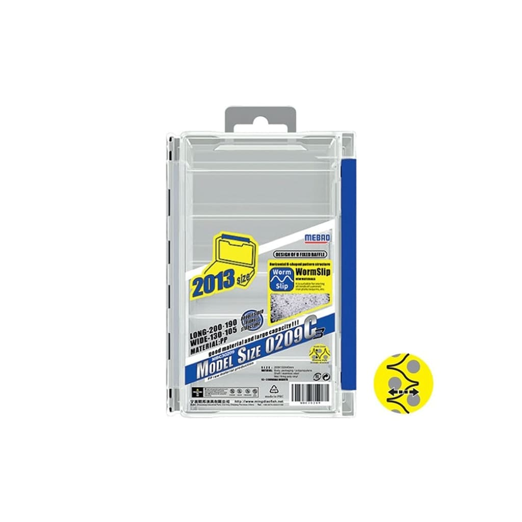 Caja de Señualos Reversible Worm Slip Transparente 200X130X45 MM MBC40209 0209C4 - Color: Transparente