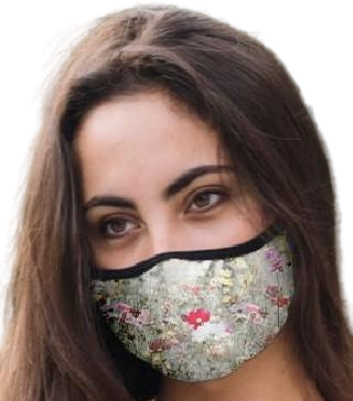 Mascarilla Adulto Flores