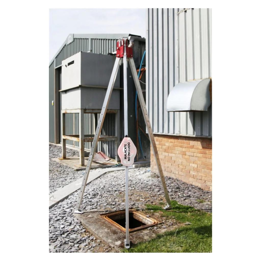 Trípode de Rescate y Trabajo – 2 Poleas y 2 Anclajes