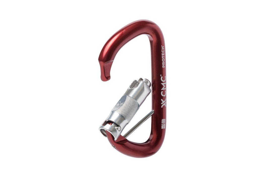 Miniatura Mosquetón Aluminio Tipo D 3 Tiempos 28kN Anti-Giro PROTECH -