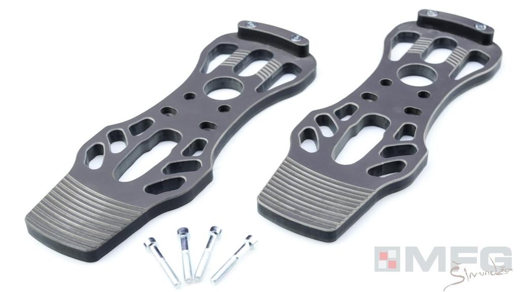 Apoyapies Crosswind Pedal Footrest (Par) - Color: Negro