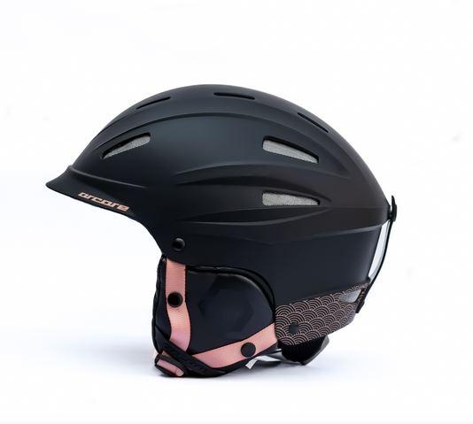 Casco Nieve Mujer - Color: Negro/Rosa
