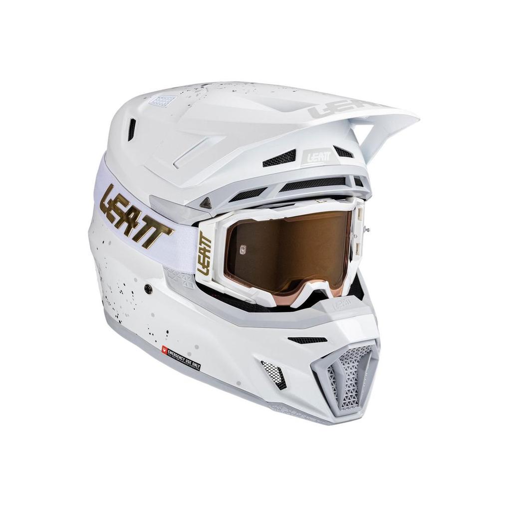 Kit Casco Moto 8.5 Antiparra 5.5 V25 - Color: Blanco