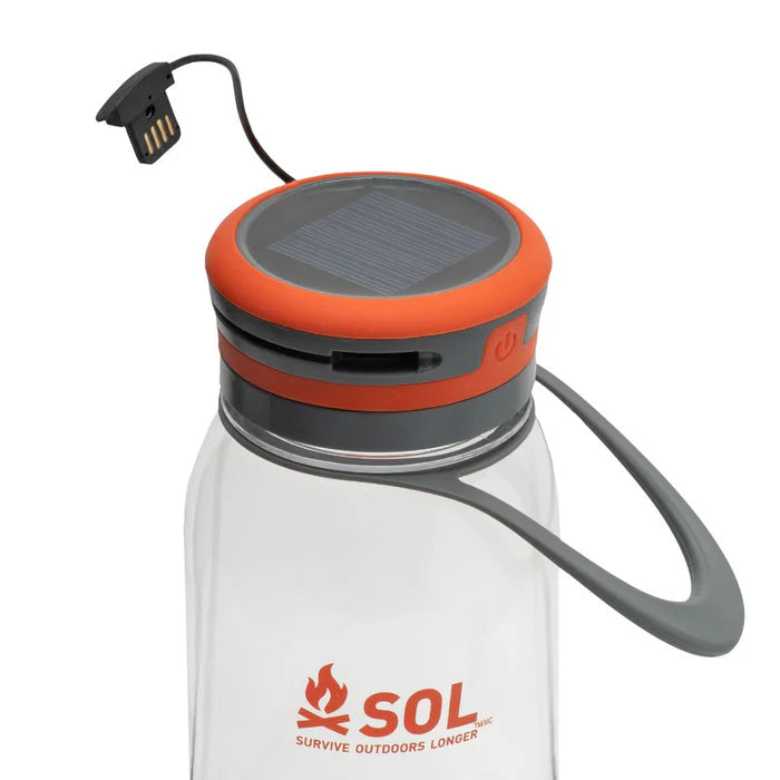 Miniatura Botella Solar Linterna Recargable -