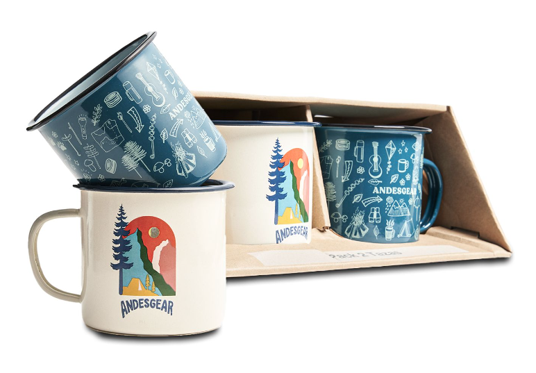 Set 2 Tazas Esmaltadas -