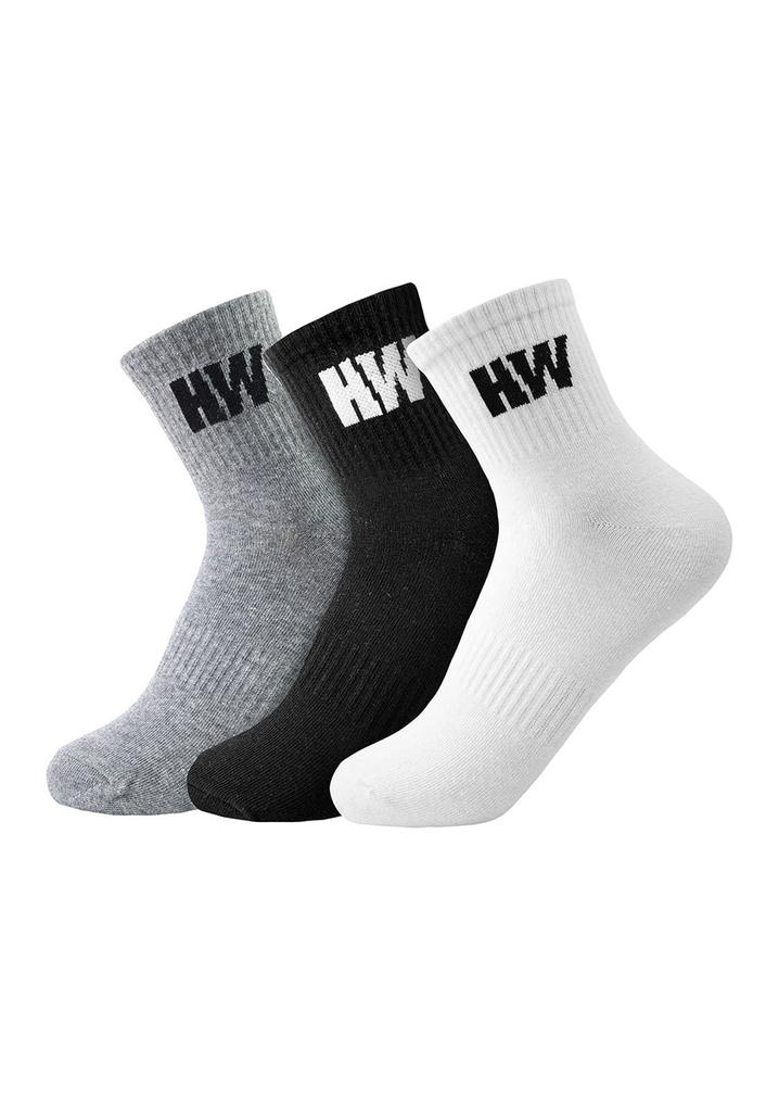 Tripack Calcetines HW Algodón Tobillero Hombre