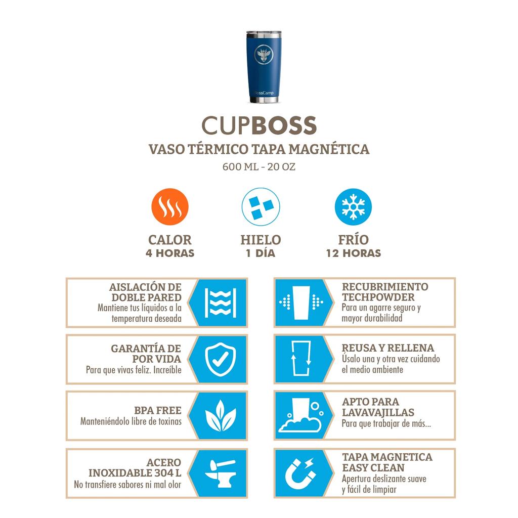 Miniatura Vaso Térmico Tapa Magnetic Slider 600 Ml -