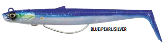 Miniatura Señuelo Savage Sandeel V2 Weedless - Color: Blue/Pearl/Silver
