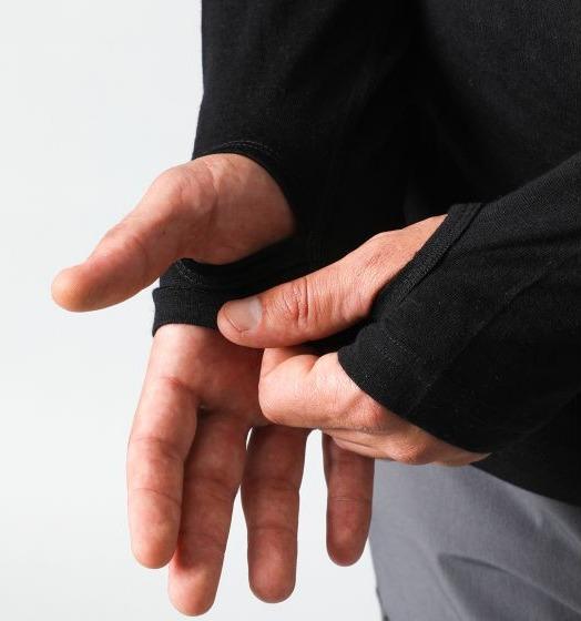 Miniatura Primera Capa Top Hombre Lana Merino  - Color: Black