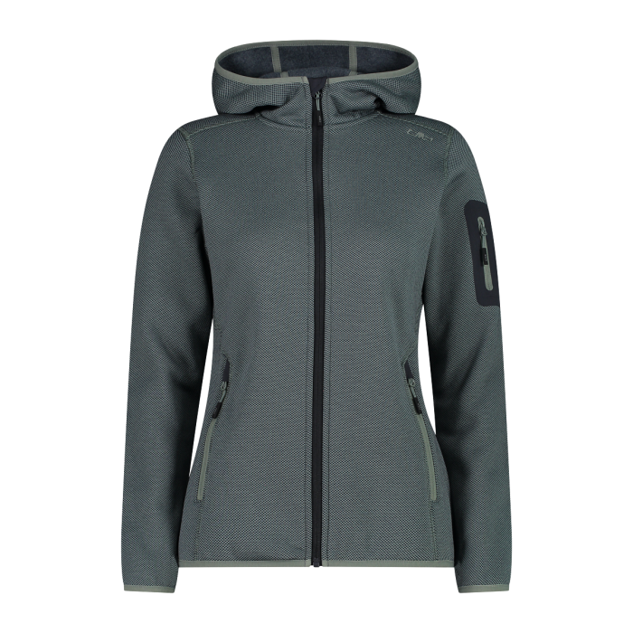 Polar Mujer Mélange Knit-Tech hooded Heavy