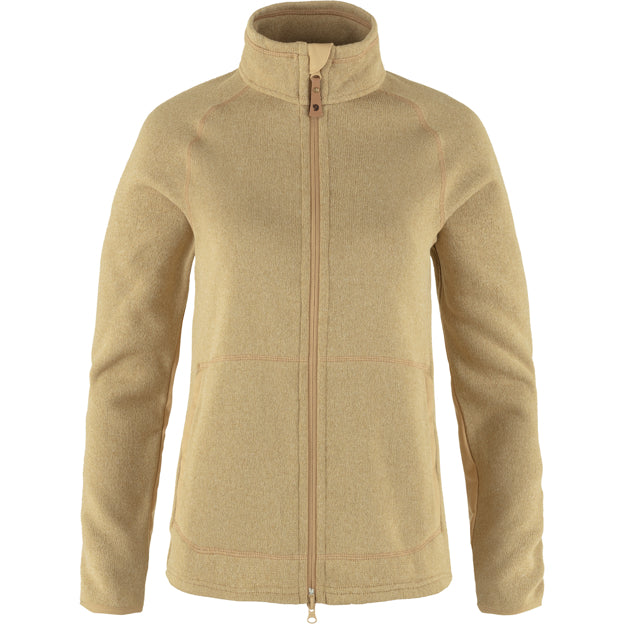 Polar Mujer Övik Fleece Zip Sweater - Color: Dune Beige
