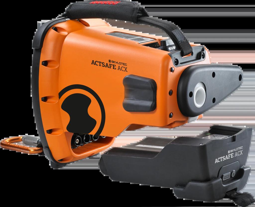 Miniatura Ascendedor Eléctrico Actsafe Acx Power  - Color: Negro Naranja