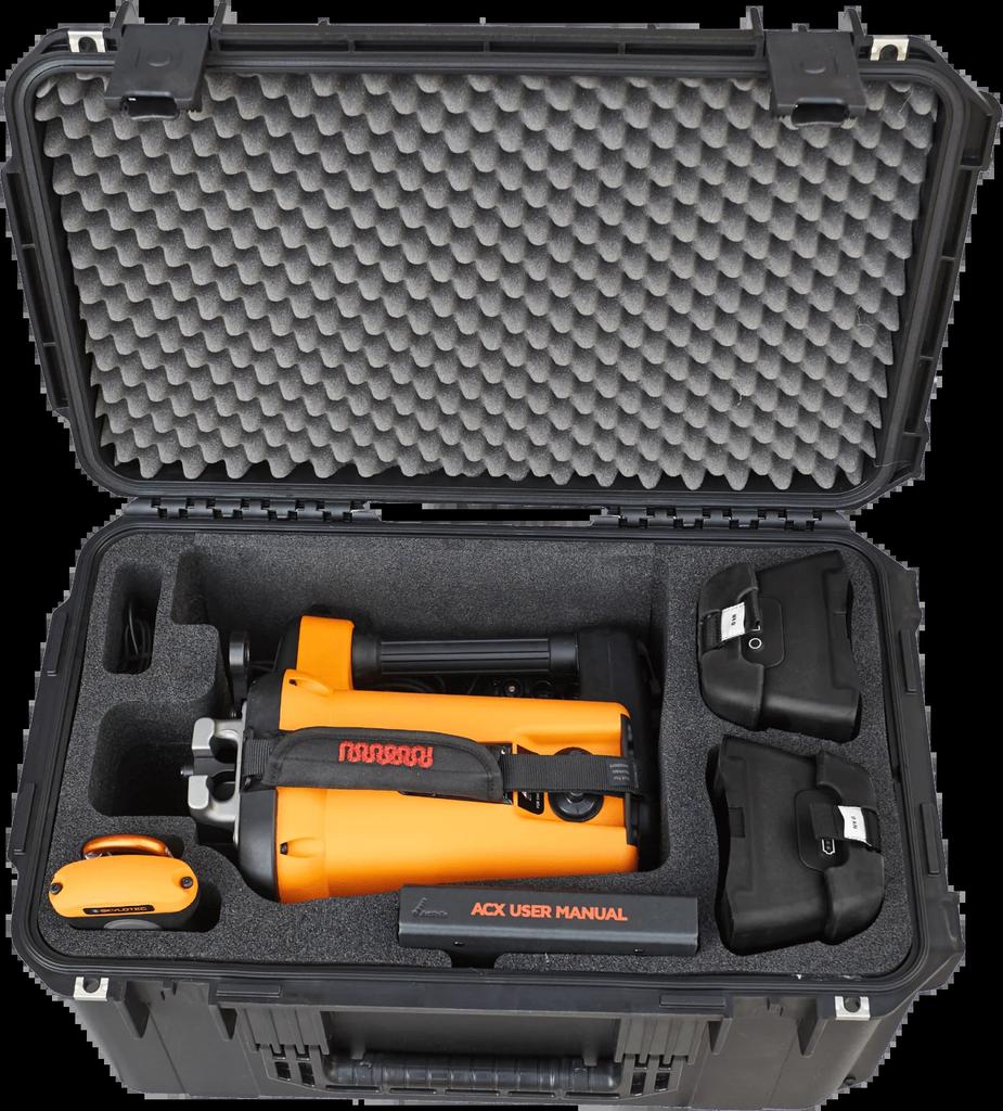 Ascendedor Eléctrico Actsafe Acx Power  - Color: Negro Naranja
