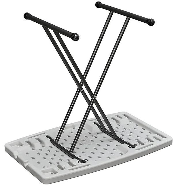 Mesa Plegable Rectangular 77.5x50cm - Altura ajustable -