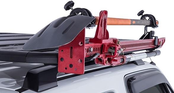 Soporte De Pala y Gata Para Parrilla Portaequipaje Plana Modelo Pioneer -