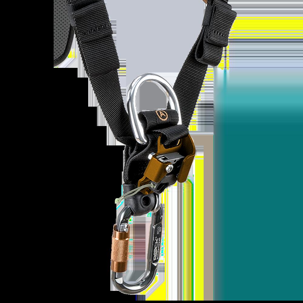 Bloqueador Ventral Chest Up - Color: Negro-Naranja