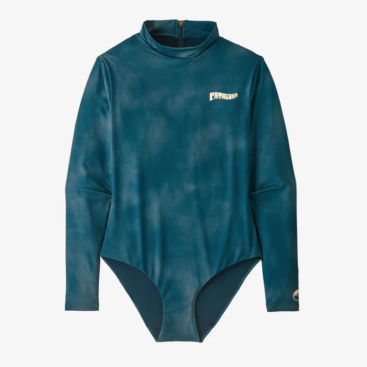 Traje de Baño Mujer Manga Larga Swell Seeker One-Piece Swimsuit - Color: Azul