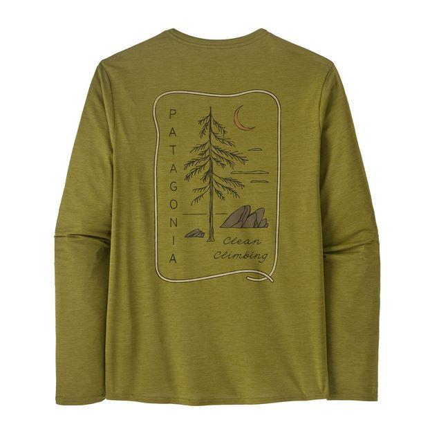 Polera Hombre Marga Larga Capilene Cool Daily Graphic Shirt-Lands - Color: Verde