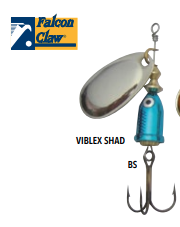 Sppiner Falcon Claw Viblex Shad - Color: BS