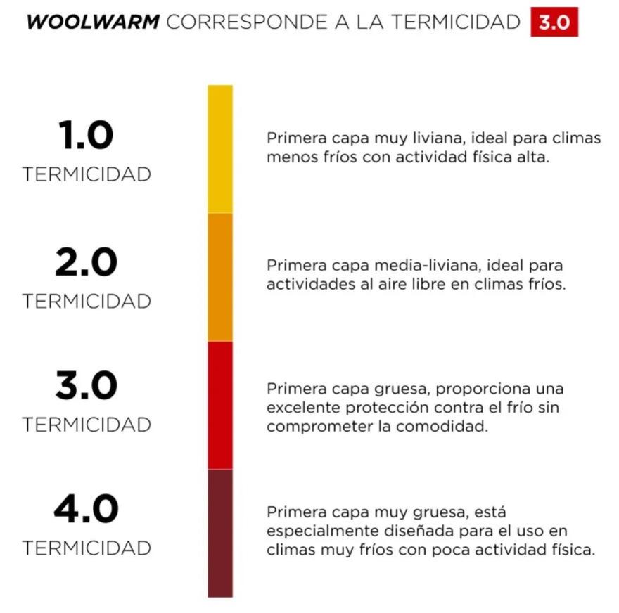 Miniatura Primera Capa Camiseta Woolwarm Hombre  -