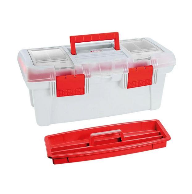 Botiquin 18" Natural - Color: Rojo/Transparente