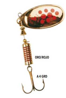 Spinner Aero TW - Color: Oro/Rojo/Pto Negro