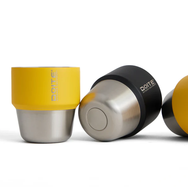 Mug Delice 115 ml 4 unidades  - Color: Negro/Amarillo