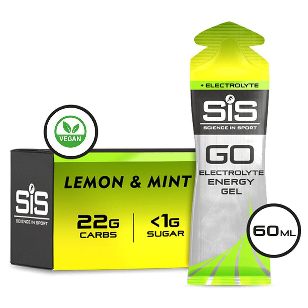 Caja Gel GO + Electrolitos Limón & Menta 60ml 30U - Color: Amarillo