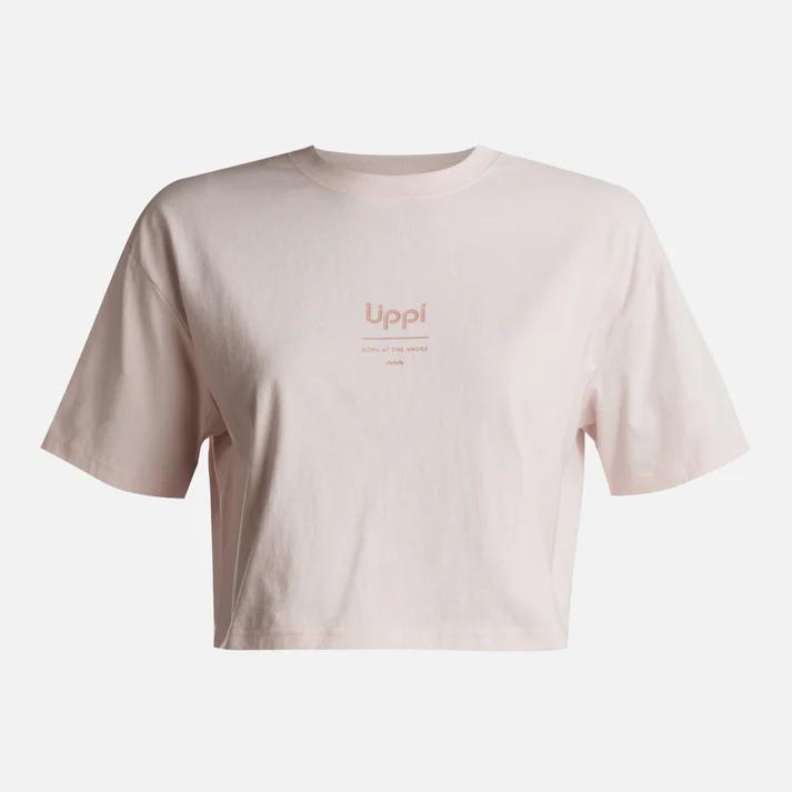 Polera Teen Girl Skyline Crop T-Shirt  - Color: Rosa Claro