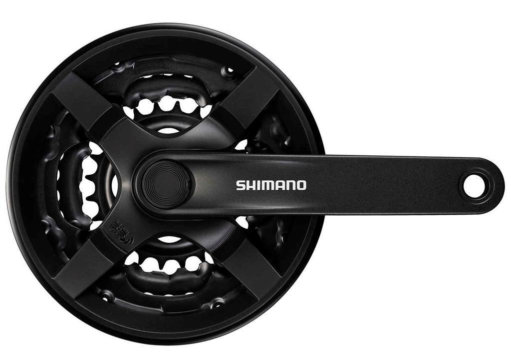 Volante Fc-Ty301, 6/7/8v. 170mm, 42x34x24t C/Cubrecadena - Color: Negro